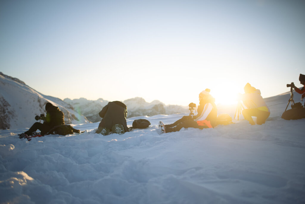 Workshop-inverno-nelle-Dolomiti-corso-di-fotografia-paesaggistica-backstage