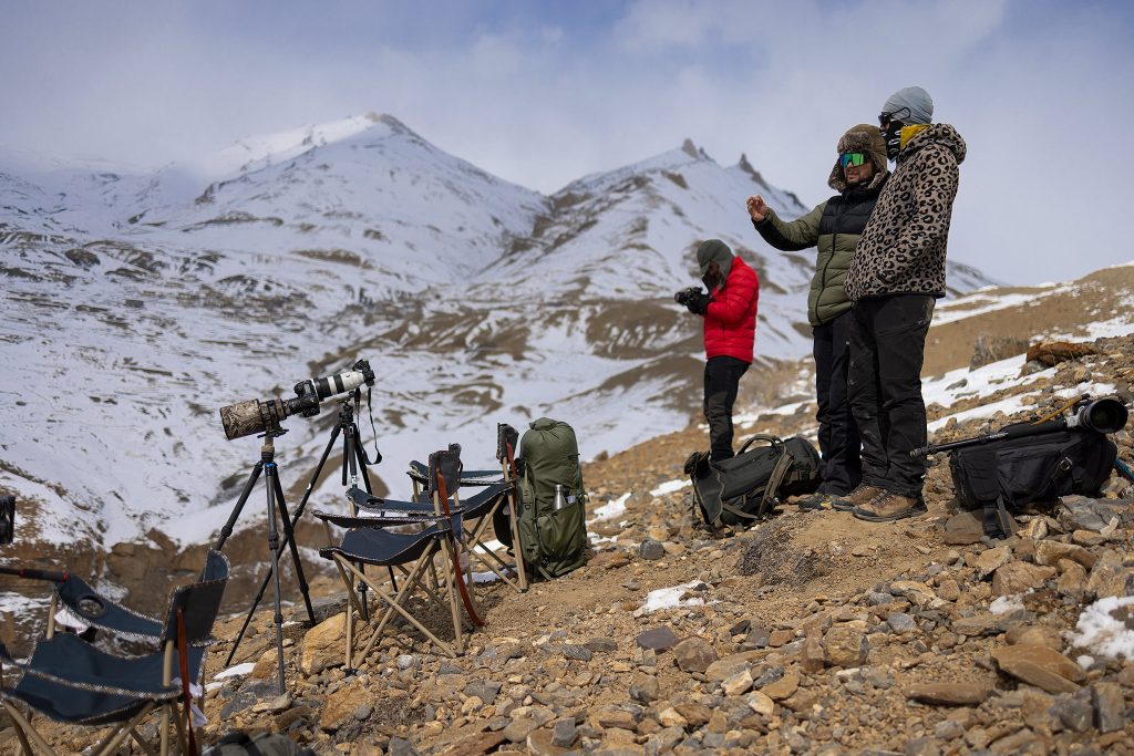 Snow-Leopard-Expedition-tour-fotografico-india-leopardo-delle-nevi-backstage