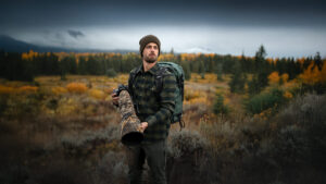 Jonathan Giovannini sul campo a Yellowstone